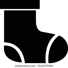 Sock vector art design. Winter sock, Santa sock vector. Sock icon