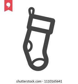 sock vector icon