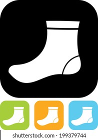 Sock vector icon