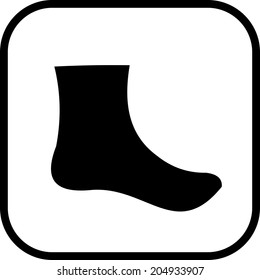 Sock vector icon