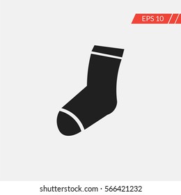 Sock vector icon