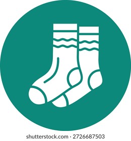 Socken-Vektorsymbol-Entwurfsgrafik