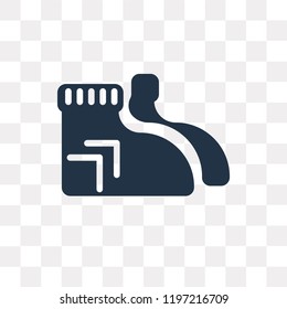 Sock vector icon isolated on transparent background, Sock transparency concept can be used web and mobile