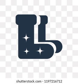 Sock vector icon isolated on transparent background, Sock transparency concept can be used web and mobile