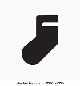 Sock vector icon, Socks, cotton symbol. Modern,simple flat vector illustration for web site or mobile app