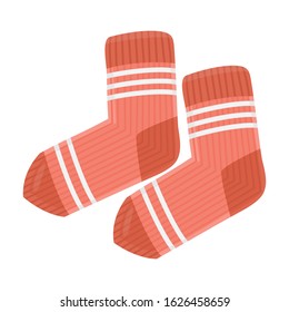 Sock vector icon.Cartoon vector icon isolated on white background sock.