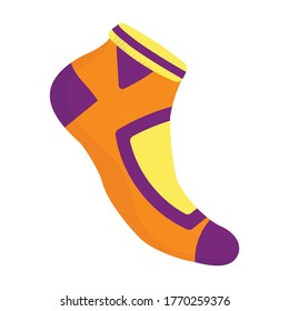 Sock vector icon.Cartoon vector icon isolated on white background sock.