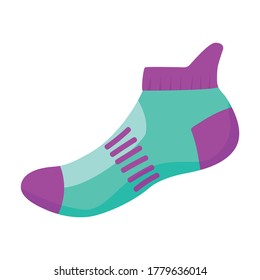 Sock vector icon.Cartoon vector icon isolated on white background sock.