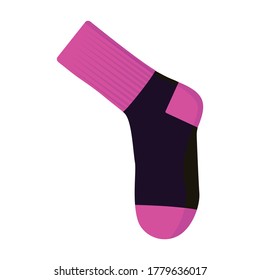 Sock vector icon.Cartoon vector icon isolated on white background sock.