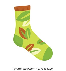 Sock vector icon.Cartoon vector icon isolated on white background sock.
