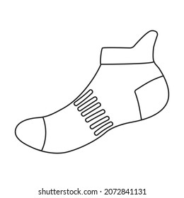 Icono de vector de acoplamiento.Icono de vector de contorno aislado en calcetín de fondo blanco.