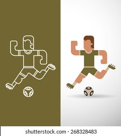 Socker Player, vector