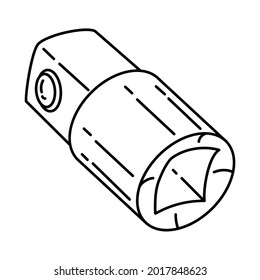 Socket Adapters is Part of Mechanical Equipment Device Hand Drawn Vector Icon Set.