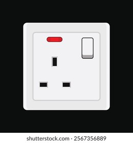 Socket clip art design isolated on a black background