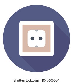
Socket connects an electrical device to an power supply
