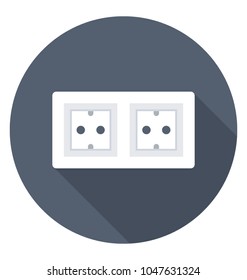 
Socket connects an electrical device to an power supply
