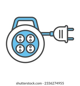 Socket electric power plug icon vector on trendy design