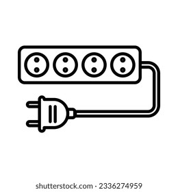Socket electric power plug icon vector on trendy design