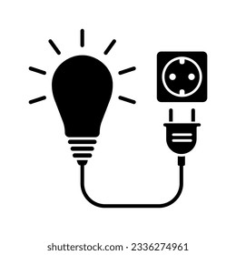 Socket electric power plug icon vector on trendy design