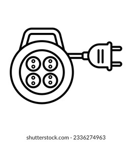 Socket electric power plug icon vector on trendy design