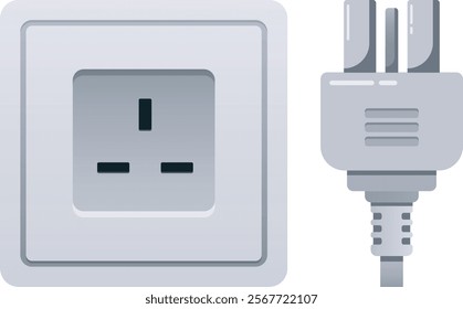 Socket electrical equipment on wall