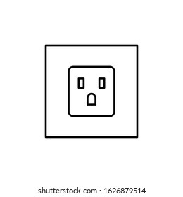Socket, energy icon. Simple line, outline vector electro power icons for ui and ux, website or mobile application