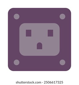 Socket Flat Icon Design For Personal nad Commercial Use