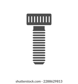 Icono de la línea del tornillo de la cabeza del zócalo