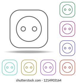 socket icon. Elements of Eco in multi color style icons. Simple icon for websites, web design, mobile app, info graphics