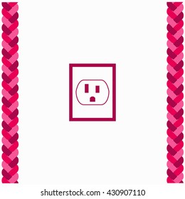 Socket icon Flat Design. Isolated Illustration.