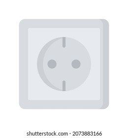 Socket Icon, Flat style icon vector illustration, Suitable for website, mobile app, print, presentation, infographic and any other project.