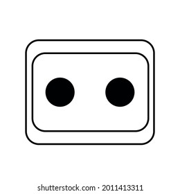 Socket Icon Illustration. Einzeln auf weißem Hintergrund.