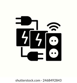 socket icon, isolated glyph icon