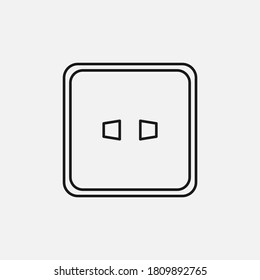 Socket icon isolated on background. Plug symbol modern, simple, vector, icon for website design, mobile app, ui. Vector Illustration
