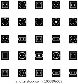 socket icon set