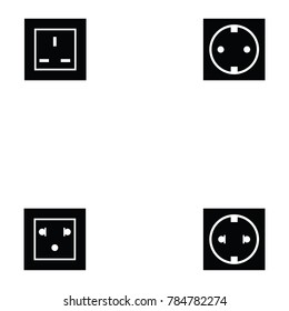 socket icon set