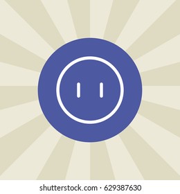 socket icon. sign design. background