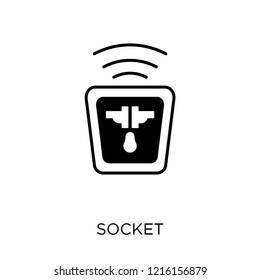 Socket icon. Socket symbol design from Smarthome collection. Simple element vector illustration on white background.