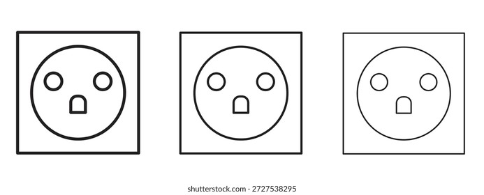 Socket icon symbol for Info Graphic, Design Elements and Websites