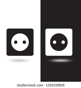 Socket Icon in trendy flat style isolated on grey background. Rosette symbol for your web design, logo, UI. Vector illustration, EPS10.