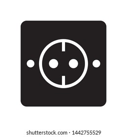 Socket icon in trendy flat style design. Vector graphic illustration. Suitable for website design, logo, app, and ui. EPS 10.