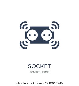 Socket icon. Trendy flat vector Socket icon on white background from smart home collection, vector illustration can be use for web and mobile, eps10