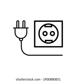 Icono de zócalo con estilo de línea de moda.  diseño simple para gráficos, logotipos, sitios web, medios sociales, interfaz de usuario, aplicaciones móviles, EPS10
