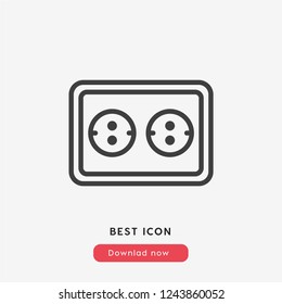 socket icon vector