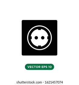 socket icon vector concept design template