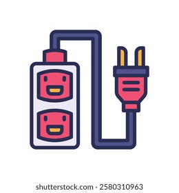 socket icon. vector filled color icon for your website, mobile, presentation, and logo design.