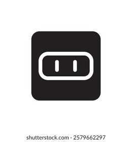 Socket icon Vector flat thin line illustration