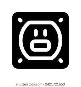 socket icon. vector glyph icon for your website, mobile, presentation, and logo design.
