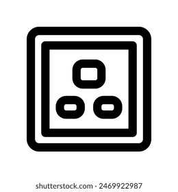 socket icon. vector line icon for your website, mobile, presentation, and logo design.