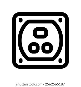 socket icon. vector line icon for your website, mobile, presentation, and logo design.